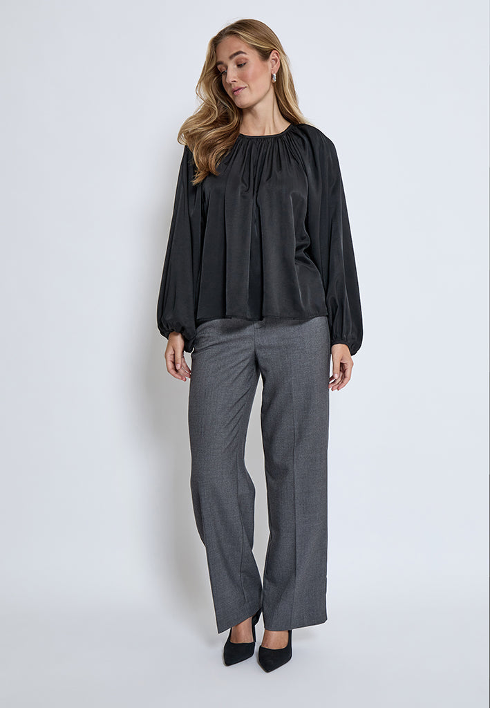 Peppercorn PCBelis Long Sleeve Blouse Blouse 9000 Black