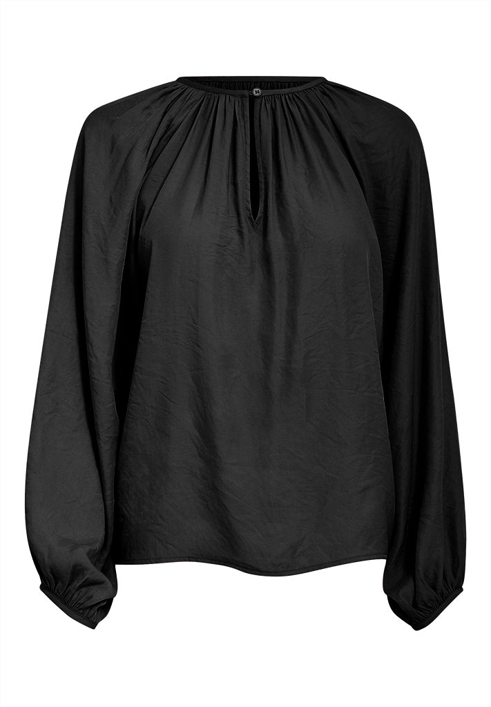 Peppercorn PCBelis Long Sleeve Blouse Blouse 9000 Black