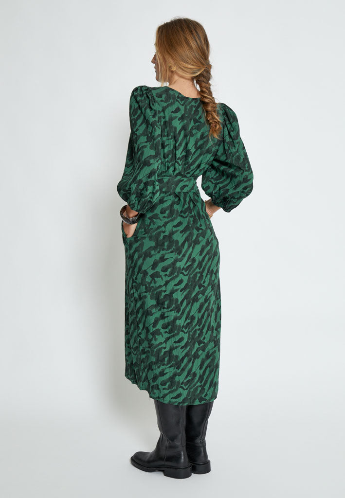 Peppercorn PCCarmina Midi Dress Dress 4112P Jungle Green Print