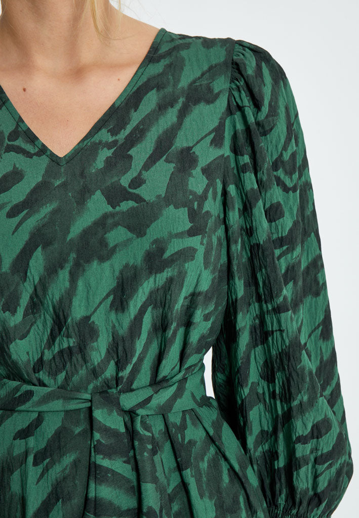 Peppercorn PCCarmina Midi Dress Dress 4112P Jungle Green Print