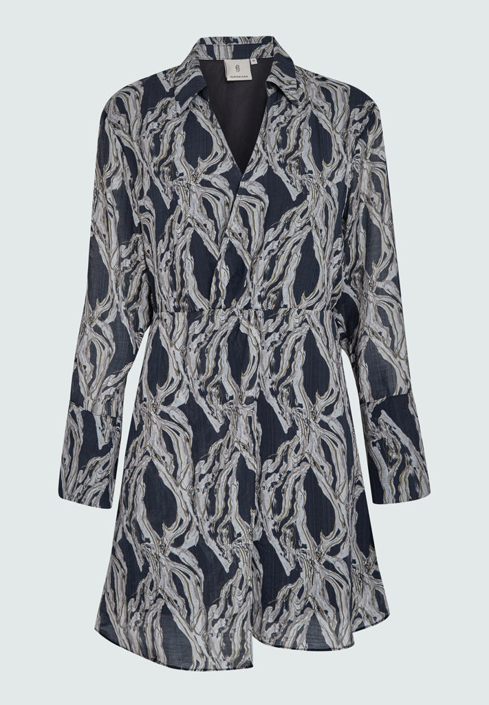 Peppercorn PCClarine Short Dress Dress 9000P Black Print