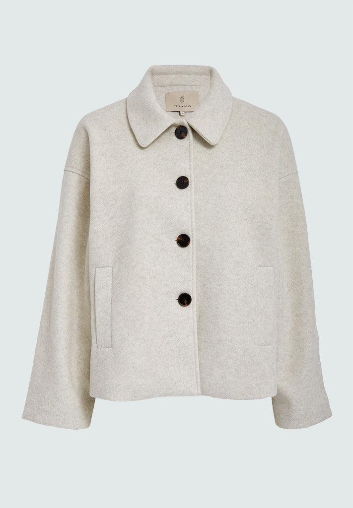 Peppercorn PCCornelia Jacket Jacket 0202 Whitecap Creme