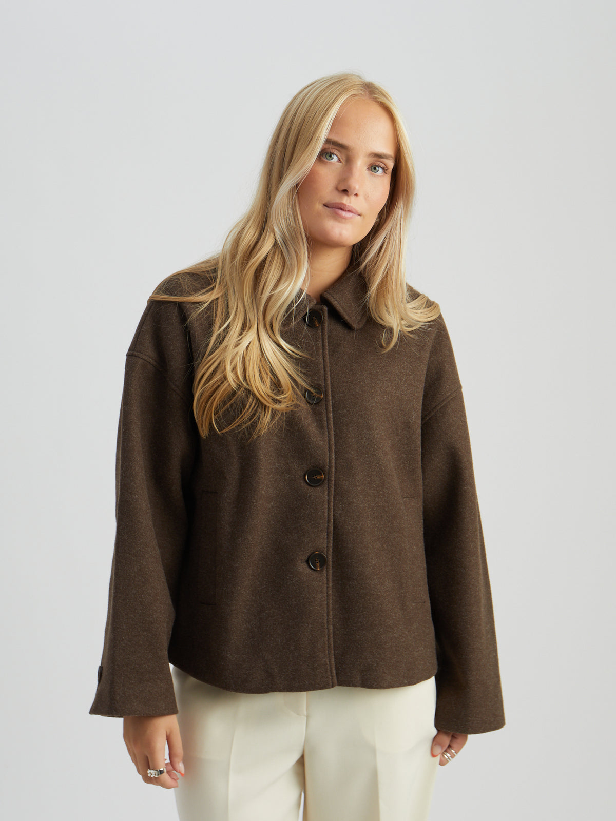 Peppercorn PCCornelia Jacket Jacket 3960M Java Brown Melange