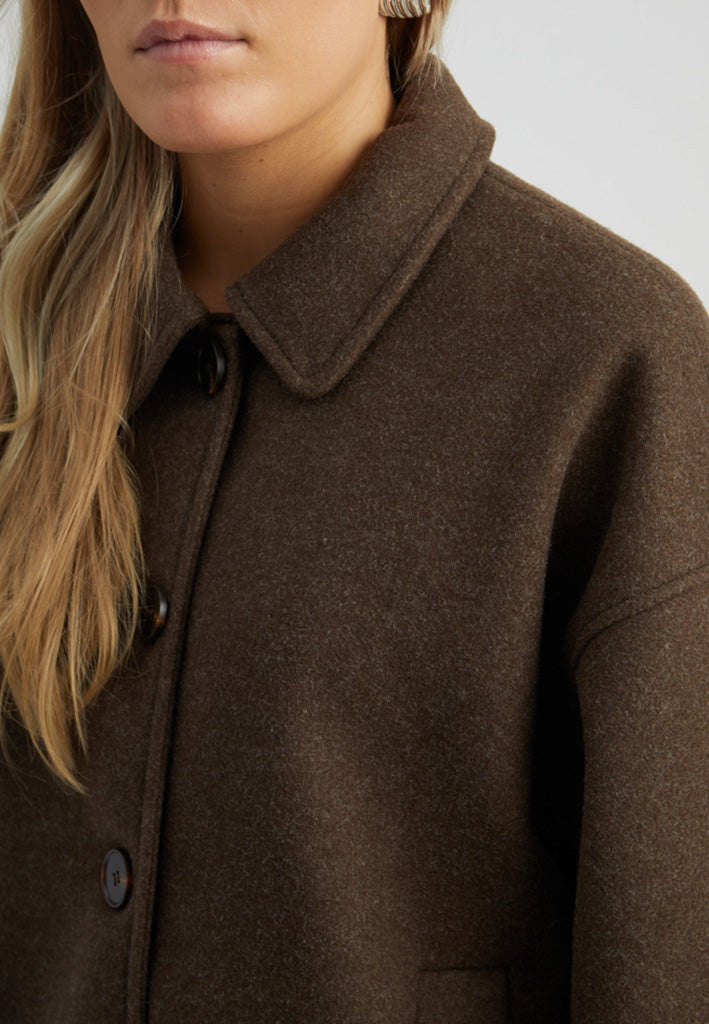 Peppercorn PCCornelia Jacket Jacket 3960M Java Brown Melange
