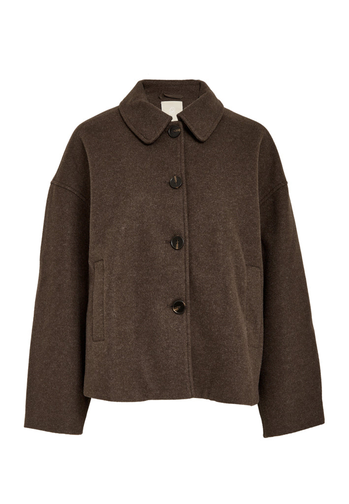 Peppercorn PCCornelia Jacket Jacket 3960M Java Brown Melange