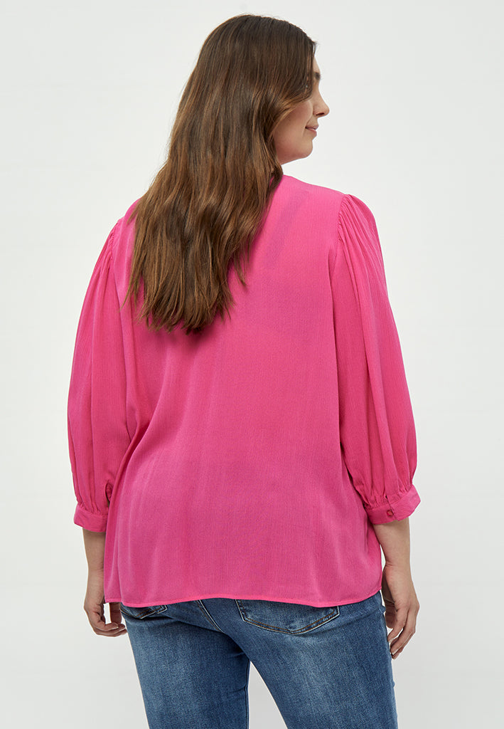 Peppercorn PCDanea Blouse Curve Blouse 4122 Magenta Pink