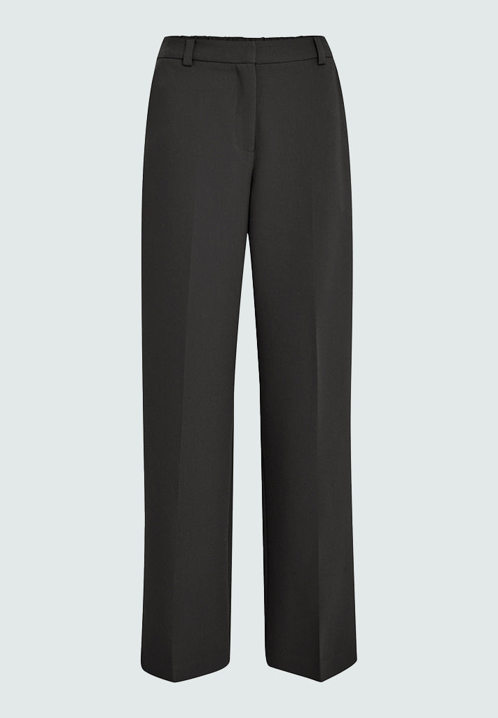 Peppercorn PCDelia Mid Waisted Straight Pant Pant 167 Dark Gray