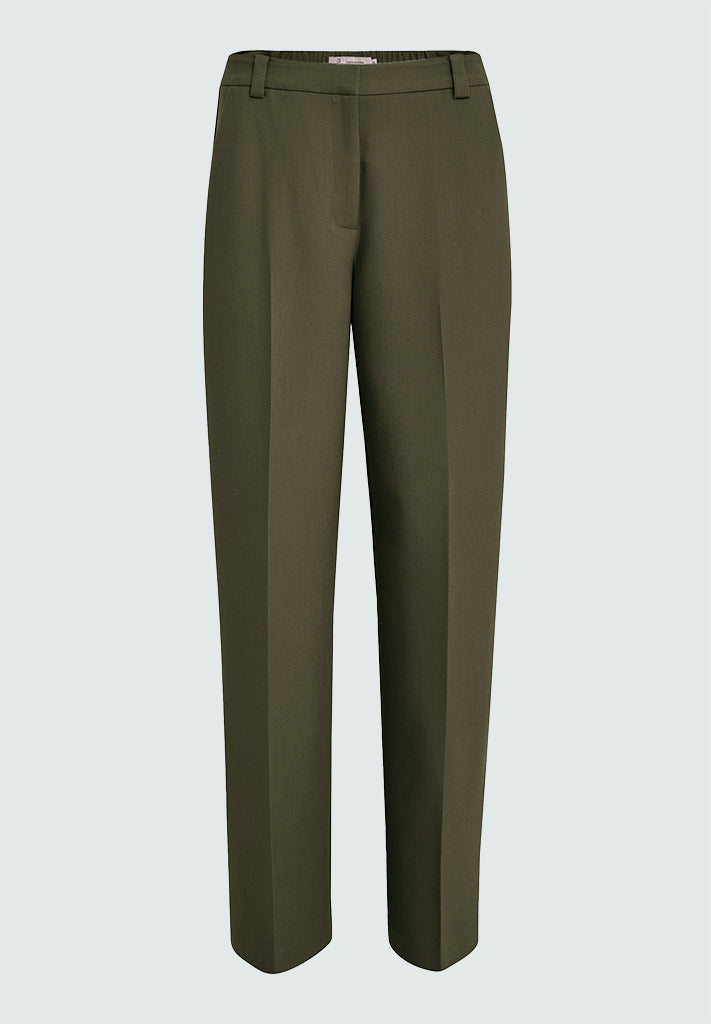 Peppercorn PCDelia Mid Waisted Straight Pant Pant 3627 Grape Leaf