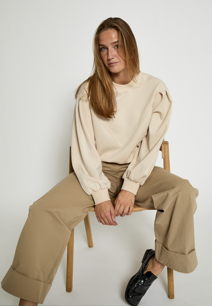 Peppercorn PCDicette Batleeve Sweatshirt Sweatshirt 0265 Sandshell