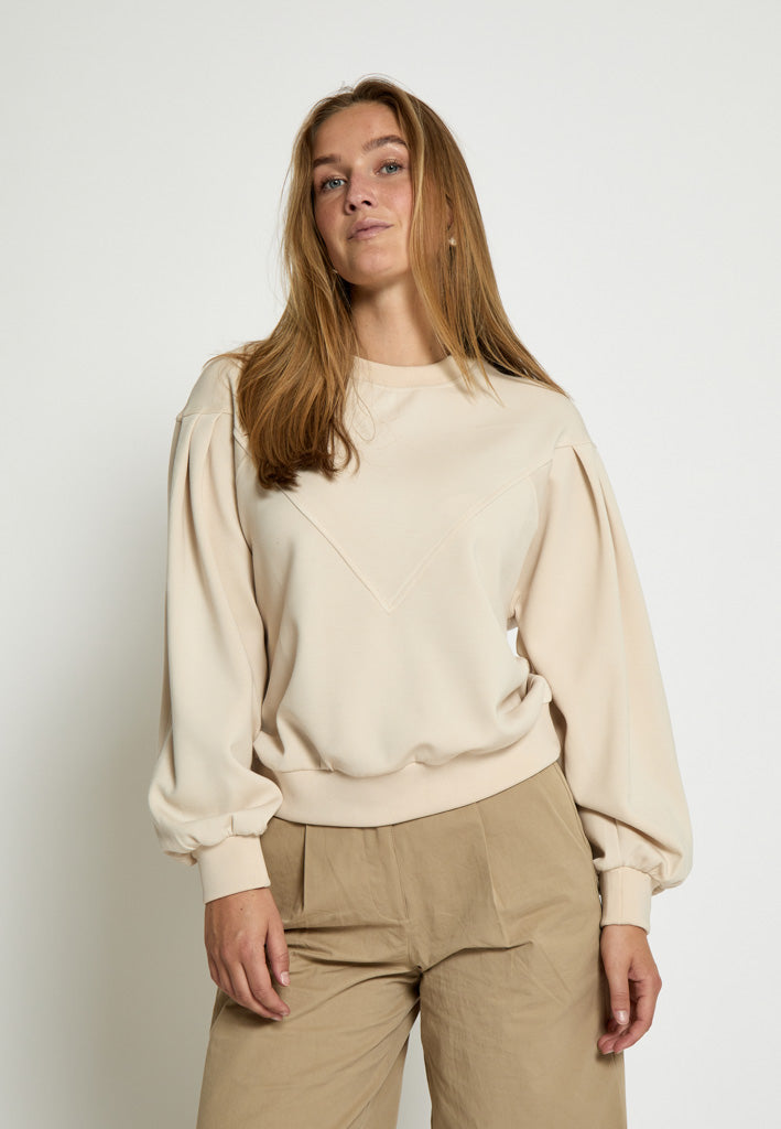 Peppercorn PCDicette Batleeve Sweatshirt Sweatshirt 0265 Sandshell