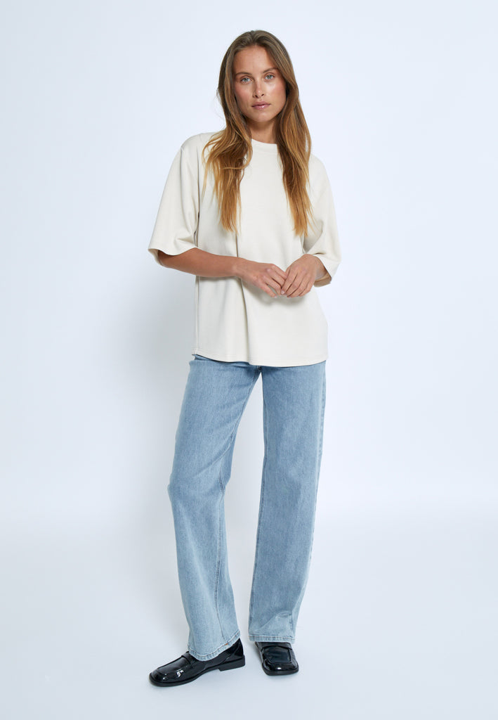 Peppercorn PCDicette Long Tee T-Shirt 0265 Sandshell