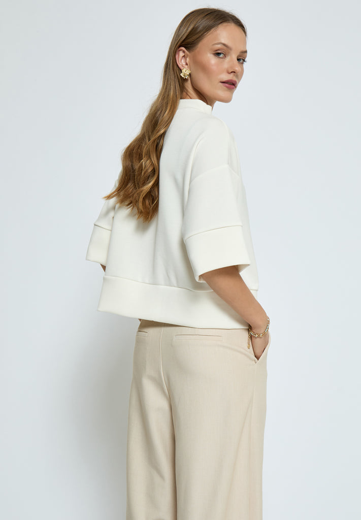 Peppercorn PCDicette Sweat Blouse 0011 Gardenia