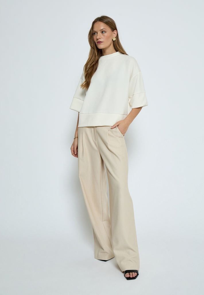 Peppercorn PCDicette Sweat Blouse 0011 Gardenia