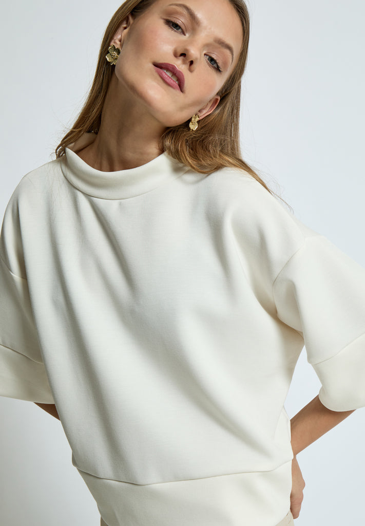 Peppercorn PCDicette Sweat Blouse 0011 Gardenia