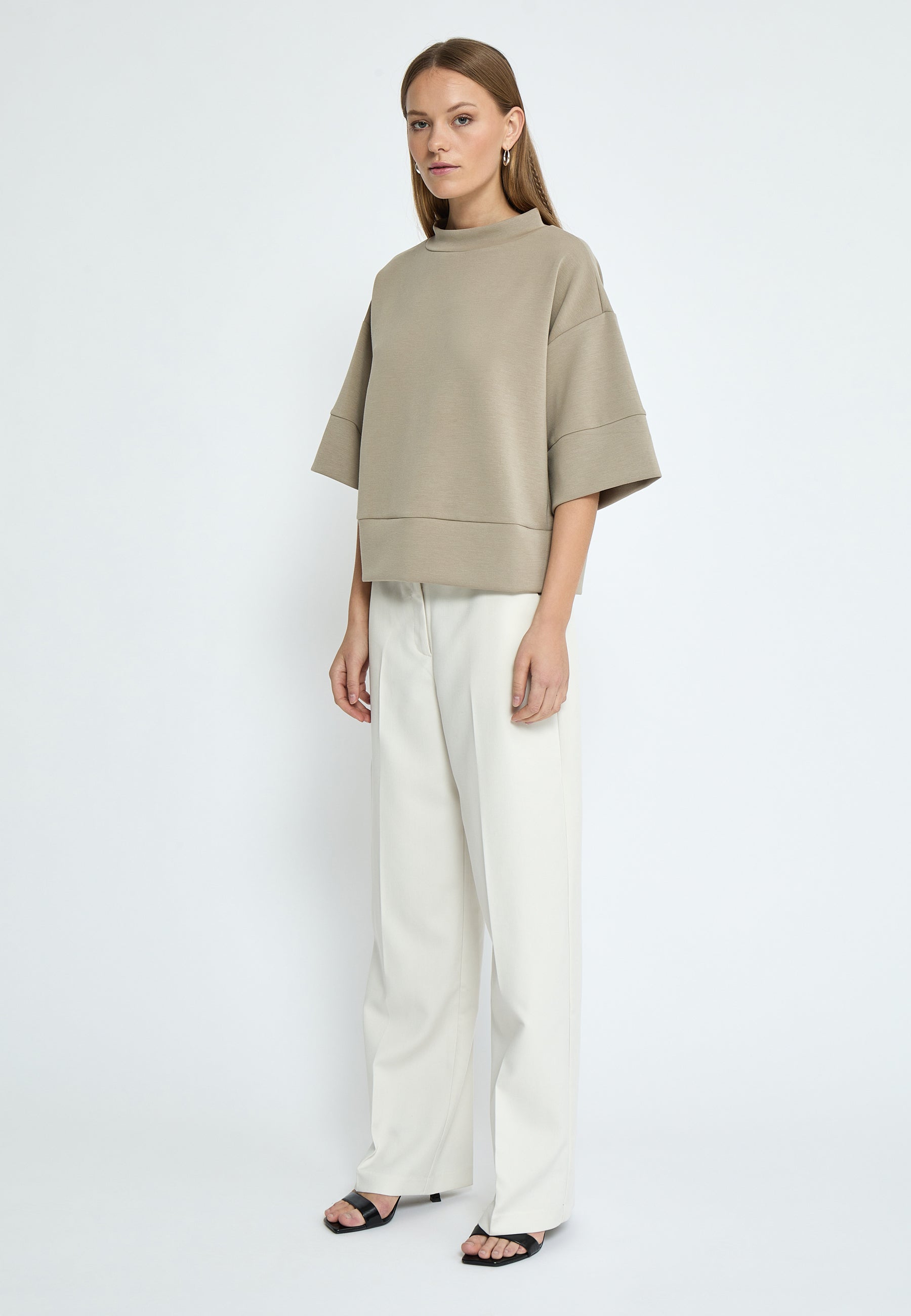 Peppercorn PCDicette Sweat Blouse 0178 Winter Twig Sand