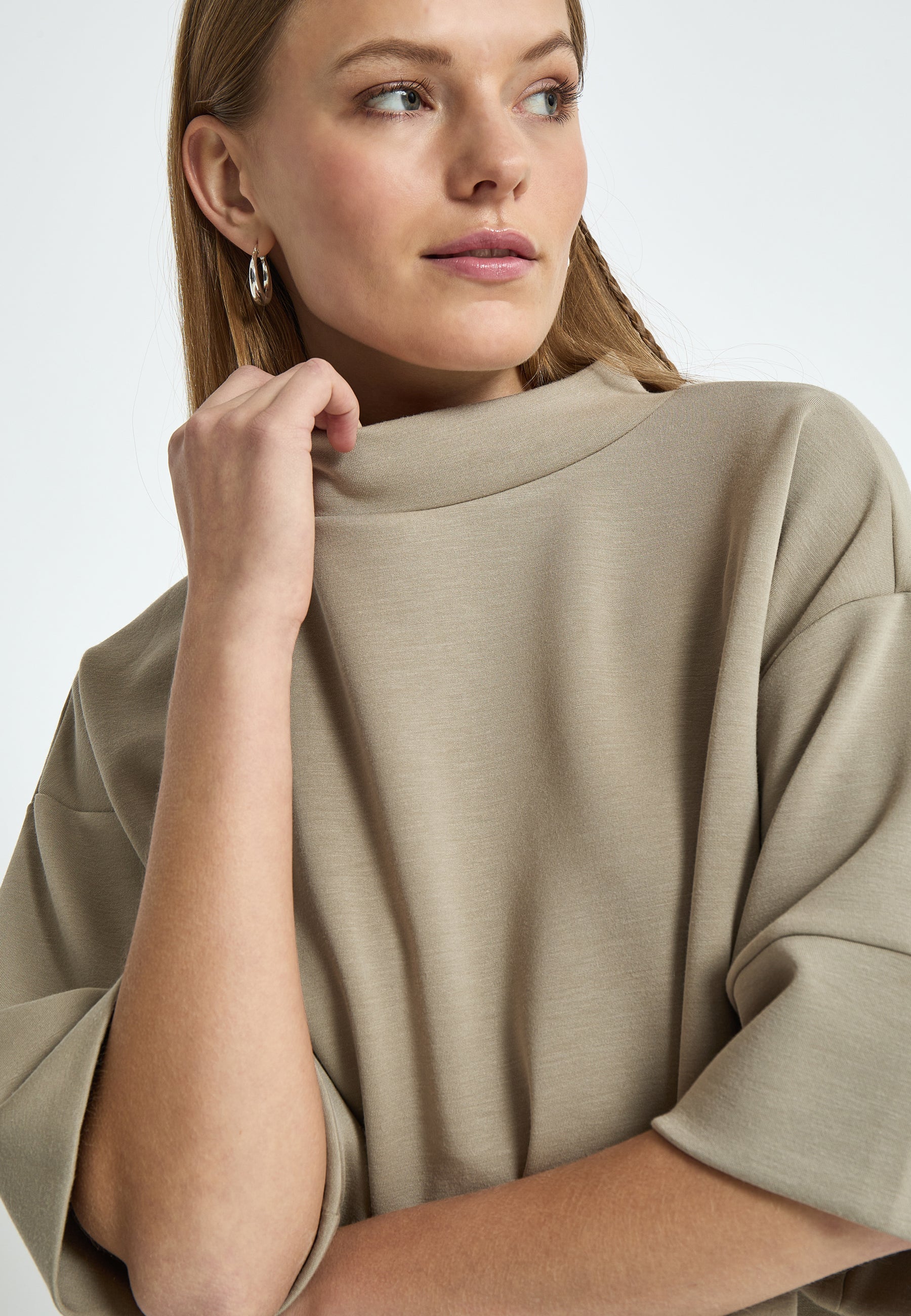 Peppercorn PCDicette Sweat Blouse 0178 Winter Twig Sand