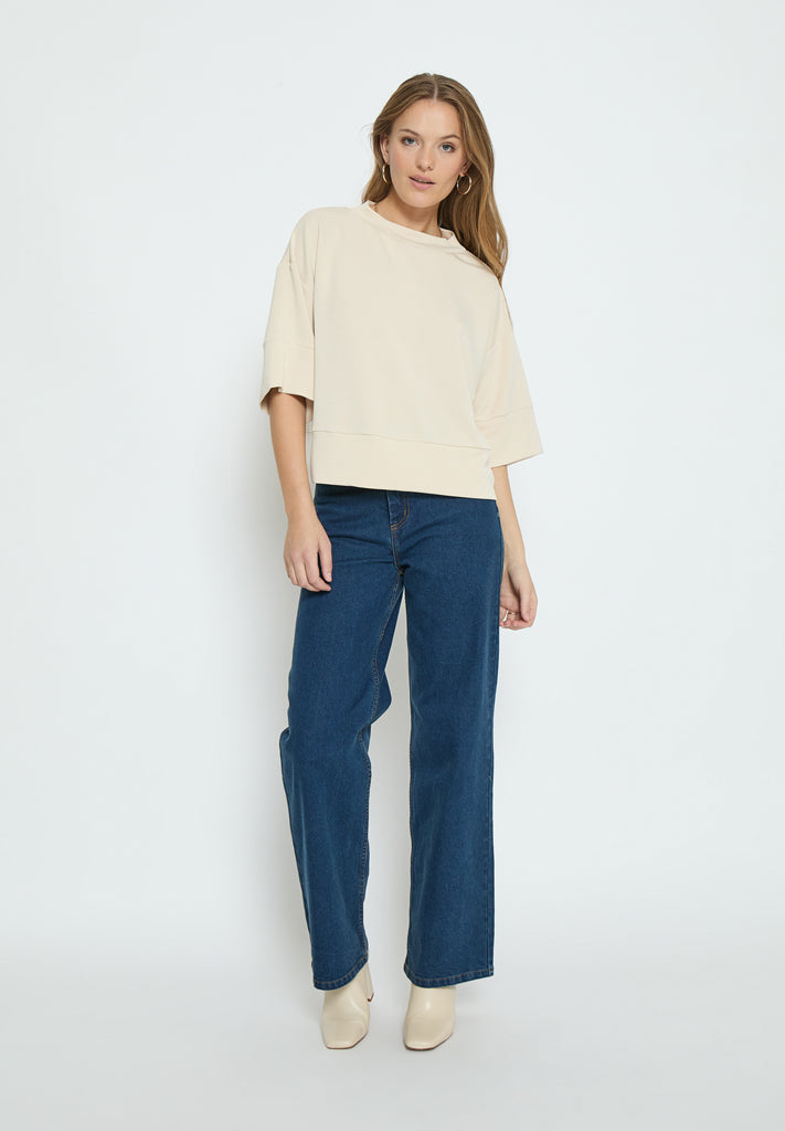Peppercorn PCDicette Sweat Blouse 0265 Sandshell