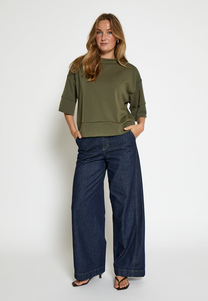 Peppercorn PCDicette Sweat Blouse 3627 Grape Leaf