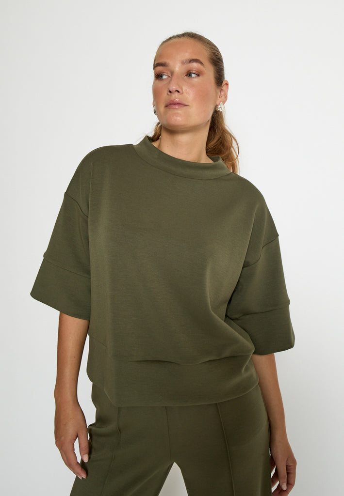 Peppercorn PCDicette Sweat Blouse 3627 Grape Leaf