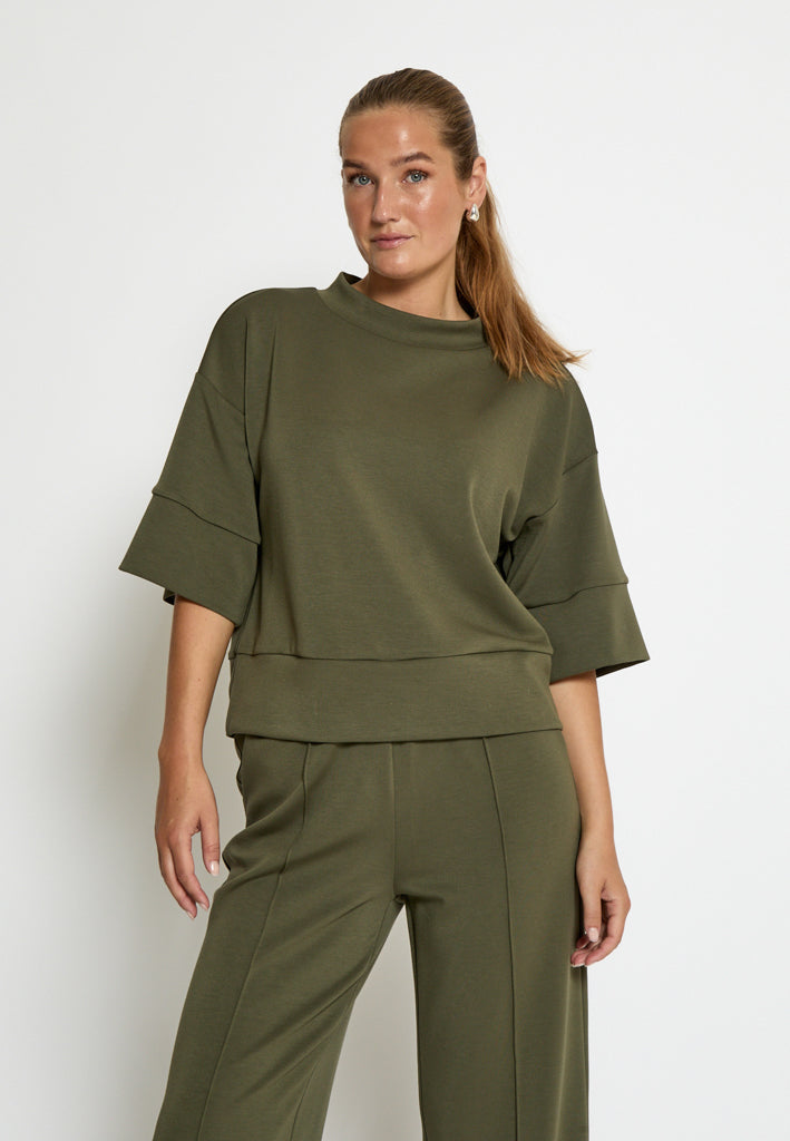 Peppercorn PCDicette Sweat Blouse 3627 Grape Leaf