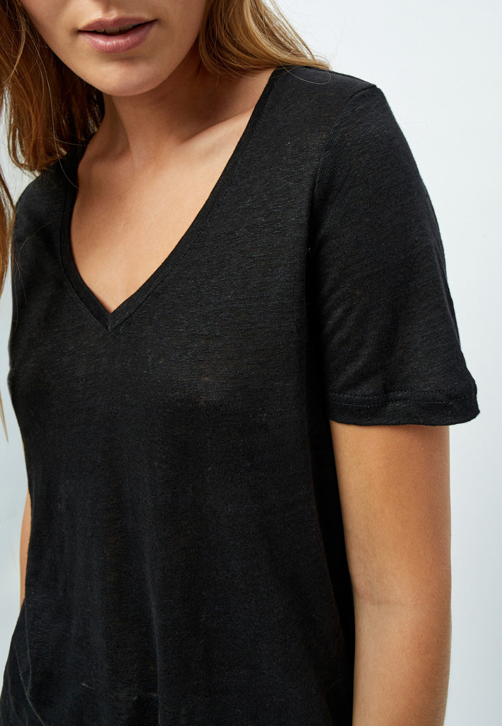 Peppercorn PCDicte V T-shirt T-Shirt Sort
