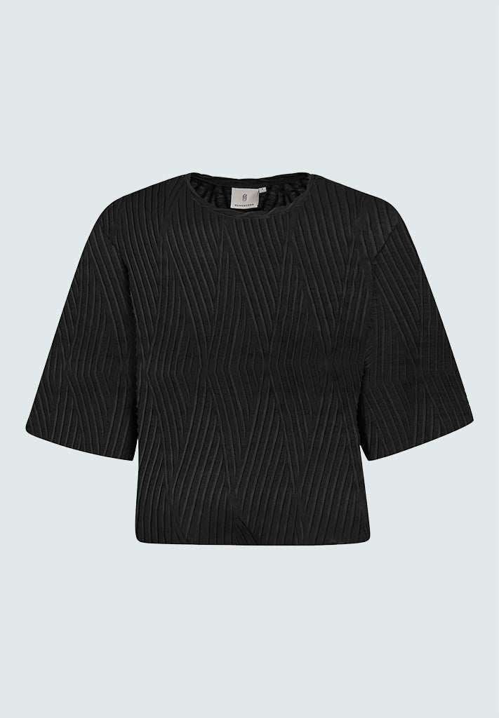 Peppercorn PCDove Structured Top T-Shirt 9000 Black