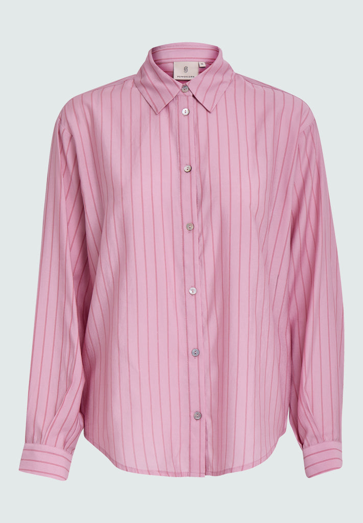 Peppercorn PCFelia Striped Shirt Shirt 4403S Peony Pink Stripe