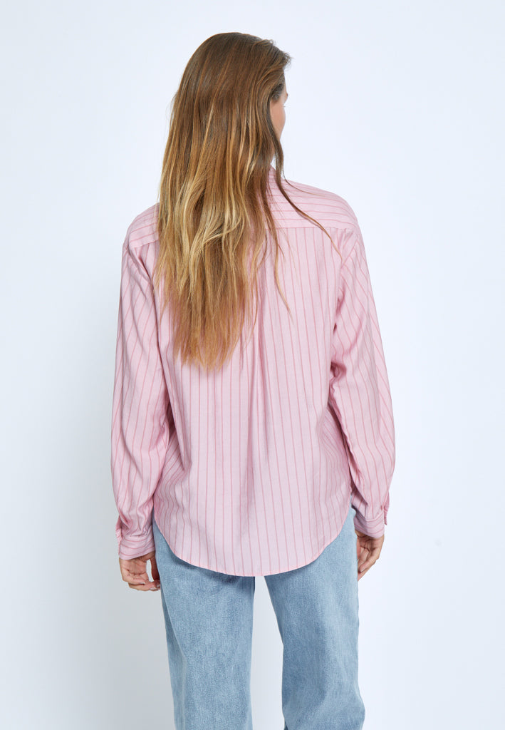 Peppercorn PCFelia Striped Shirt Shirt 4403S Peony Pink Stripe