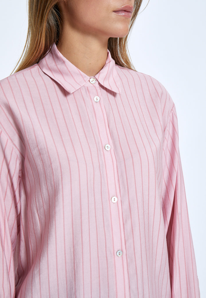 Peppercorn PCFelia Striped Shirt Shirt 4403S Peony Pink Stripe