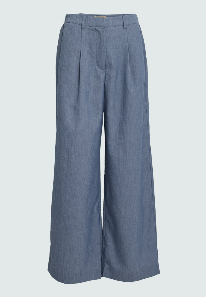 Peppercorn PCFilippa Wide Pant Pant 520M Allure Blue Melange