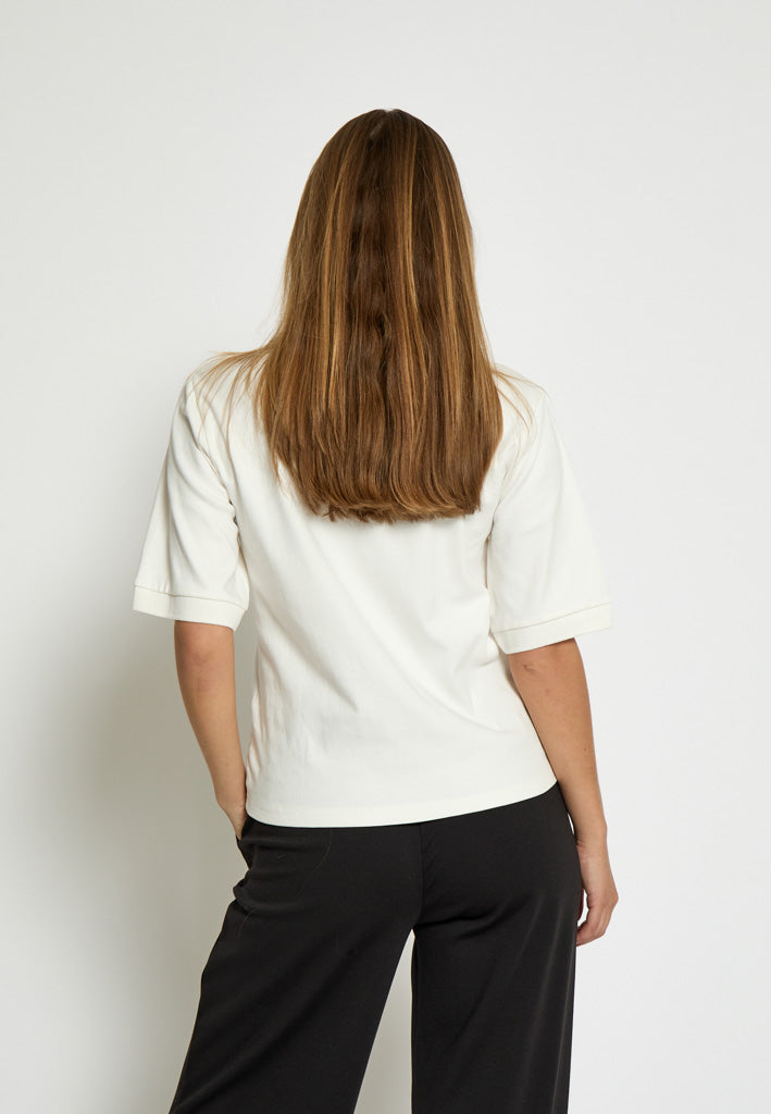Peppercorn PCFiola GOTS Polo T-Shirt T-Shirt 235 Cloud Dancer