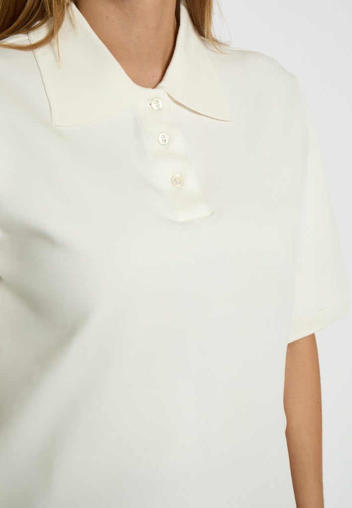 Peppercorn PCFiola GOTS Polo T-Shirt T-Shirt 235 Cloud Dancer