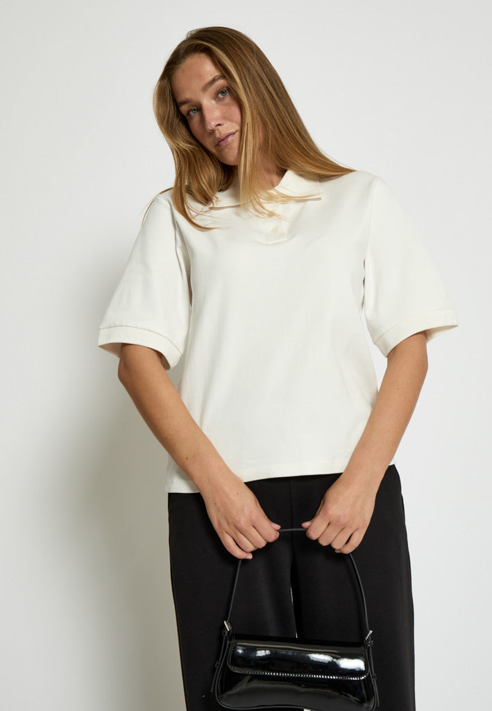 Peppercorn PCFiola GOTS Polo T-Shirt T-Shirt 235 Cloud Dancer