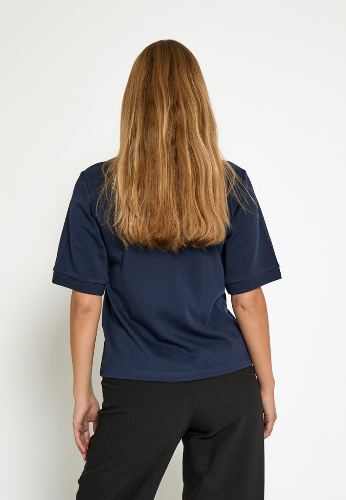 Peppercorn PCFiola GOTS Polo T-Shirt T-Shirt 5270 Black Iris