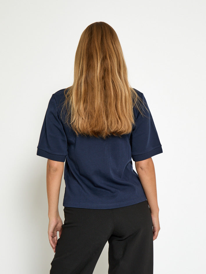 Peppercorn PCFiola GOTS Polo T-Shirt T-Shirt 5270 Black Iris