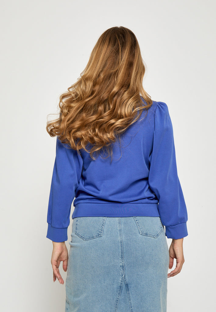 Peppercorn PCFiola GOTS Pufflsevee Blouse T-Shirt 1211 Amparo Blue