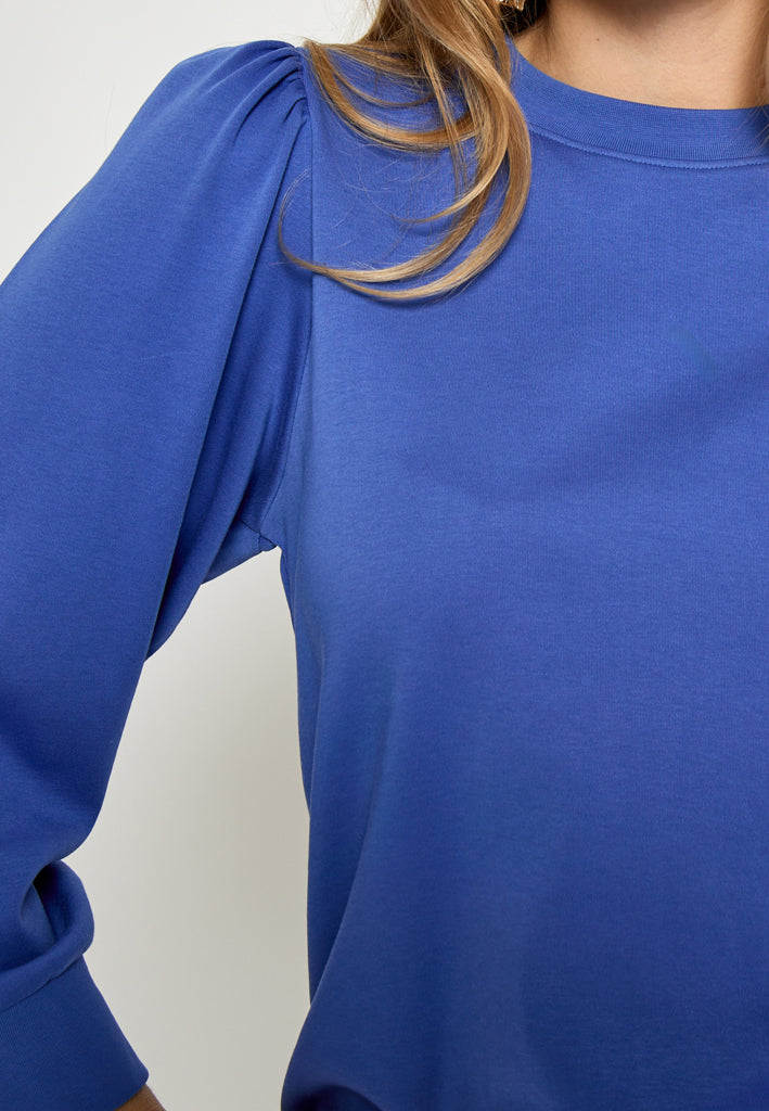 Peppercorn PCFiola GOTS Pufflsevee Blouse T-Shirt 1211 Amparo Blue