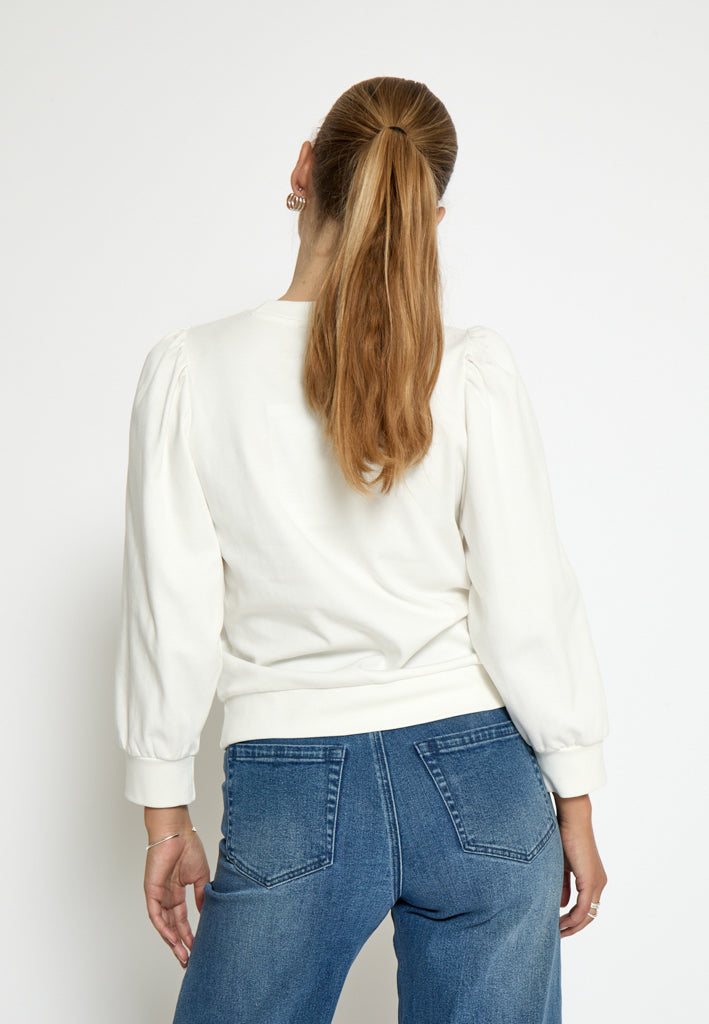 Peppercorn PCFiola GOTS Pufflsevee Blouse T-Shirt 235 Cloud Dancer