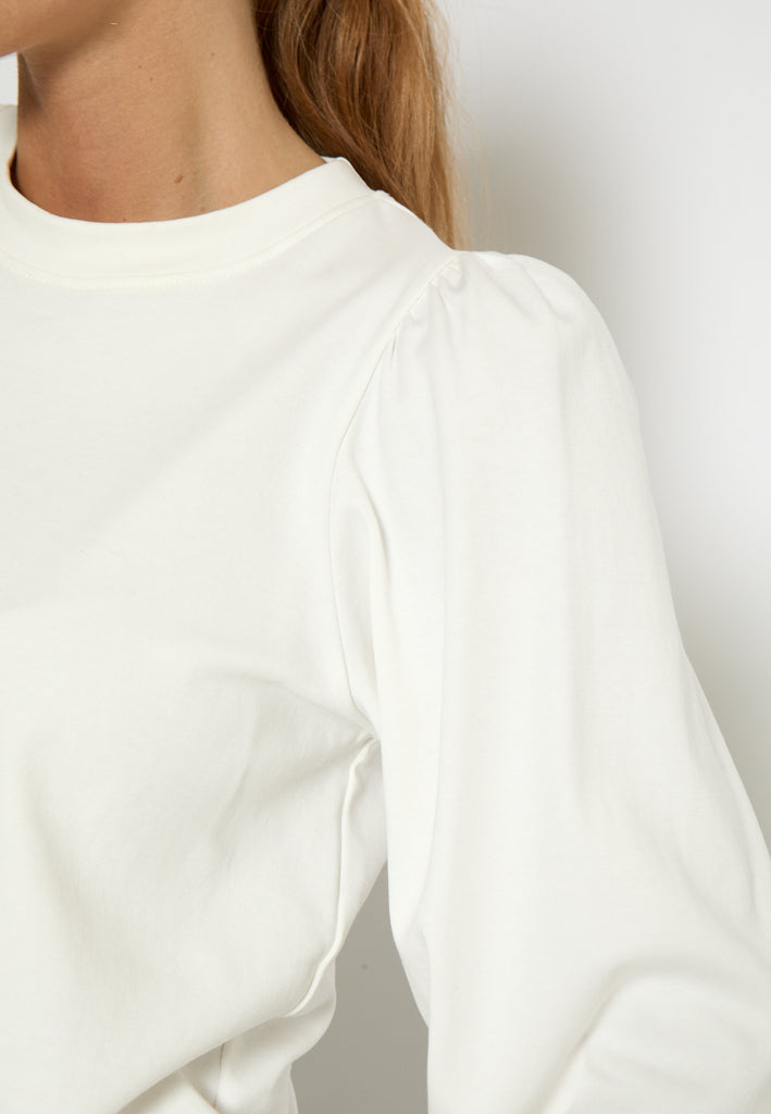 Peppercorn PCFiola GOTS Pufflsevee Blouse T-Shirt 235 Cloud Dancer