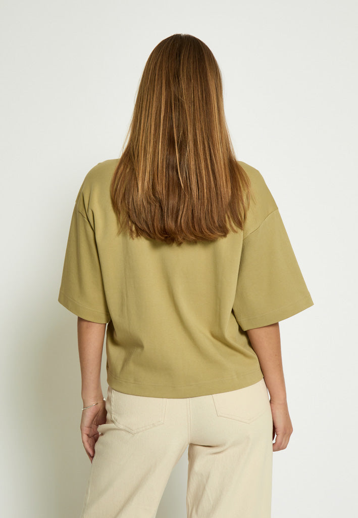 Peppercorn PCFiola GOTS T-shirt T-Shirt 0148 Gray Green