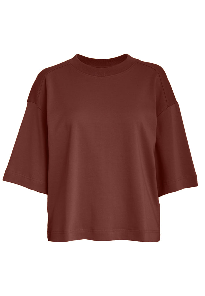 Peppercorn PCFiola GOTS T-shirt T-Shirt 1008 Maroon Red