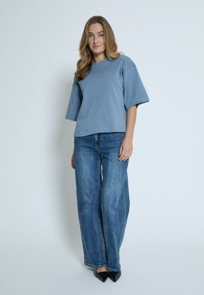 Peppercorn PCFiola GOTS T-shirt T-Shirt 1039 FADED DENIM