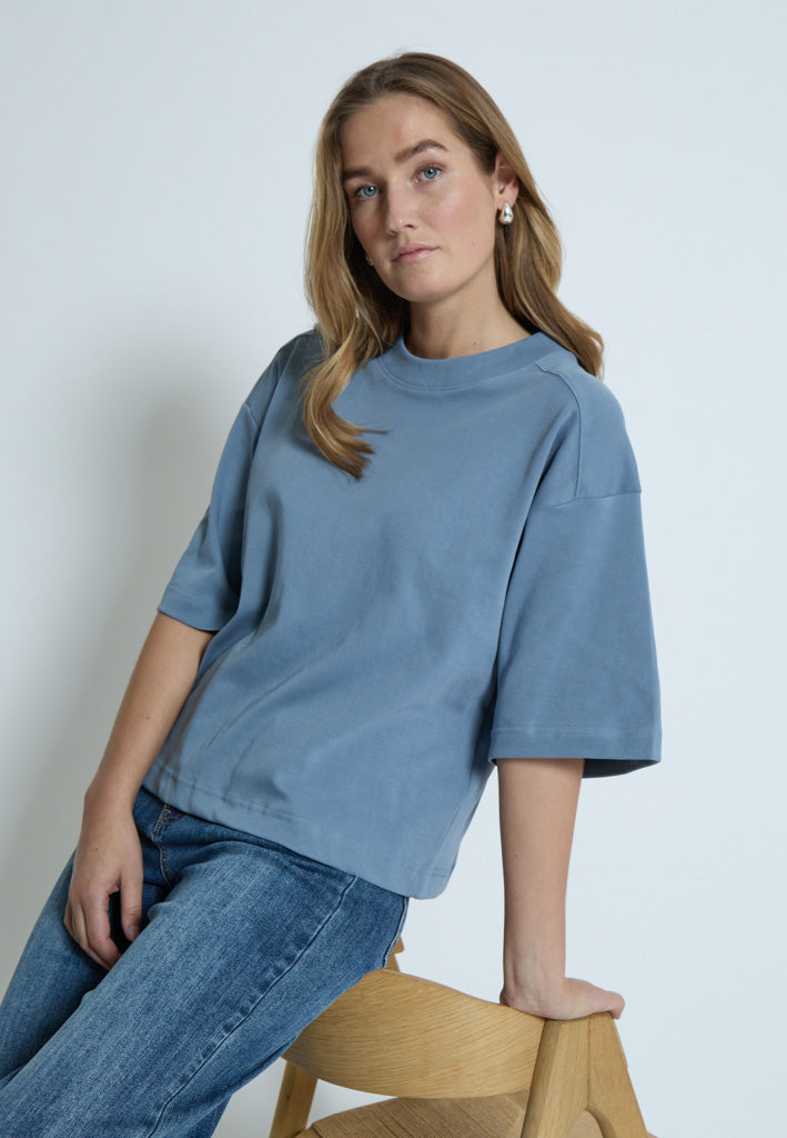 Peppercorn PCFiola GOTS T-shirt T-Shirt 1039 FADED DENIM