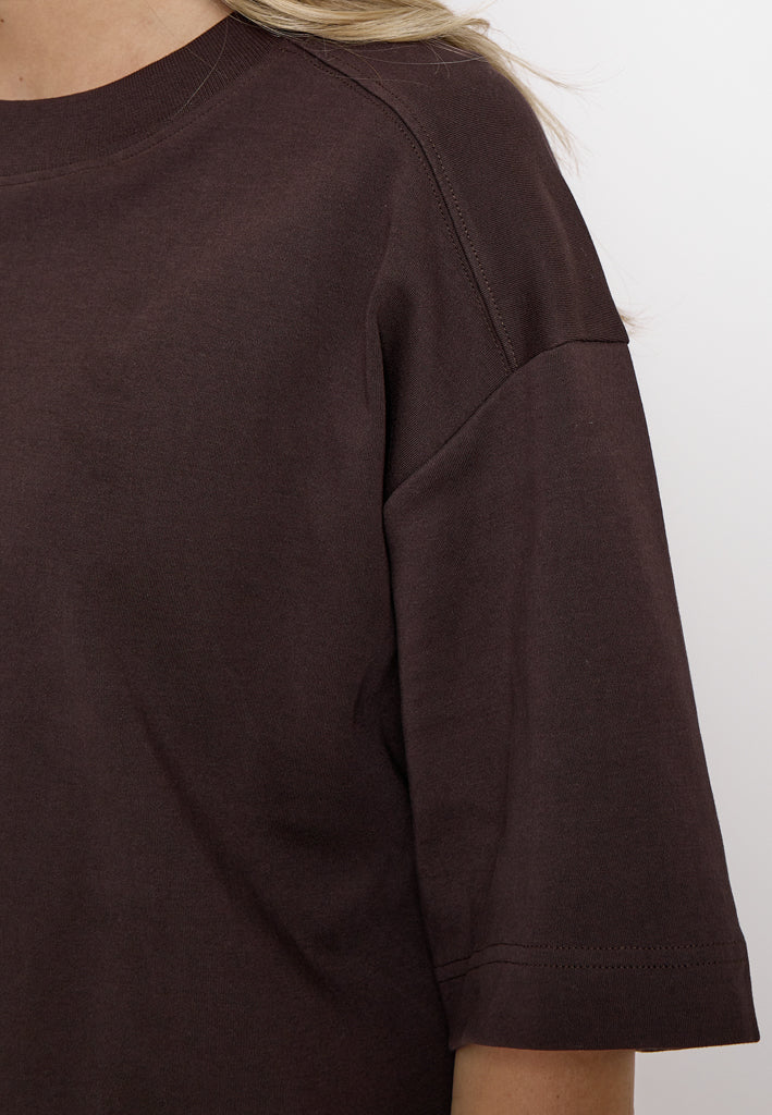 Peppercorn PCFiola GOTS T-shirt T-Shirt 3960 Java Brown