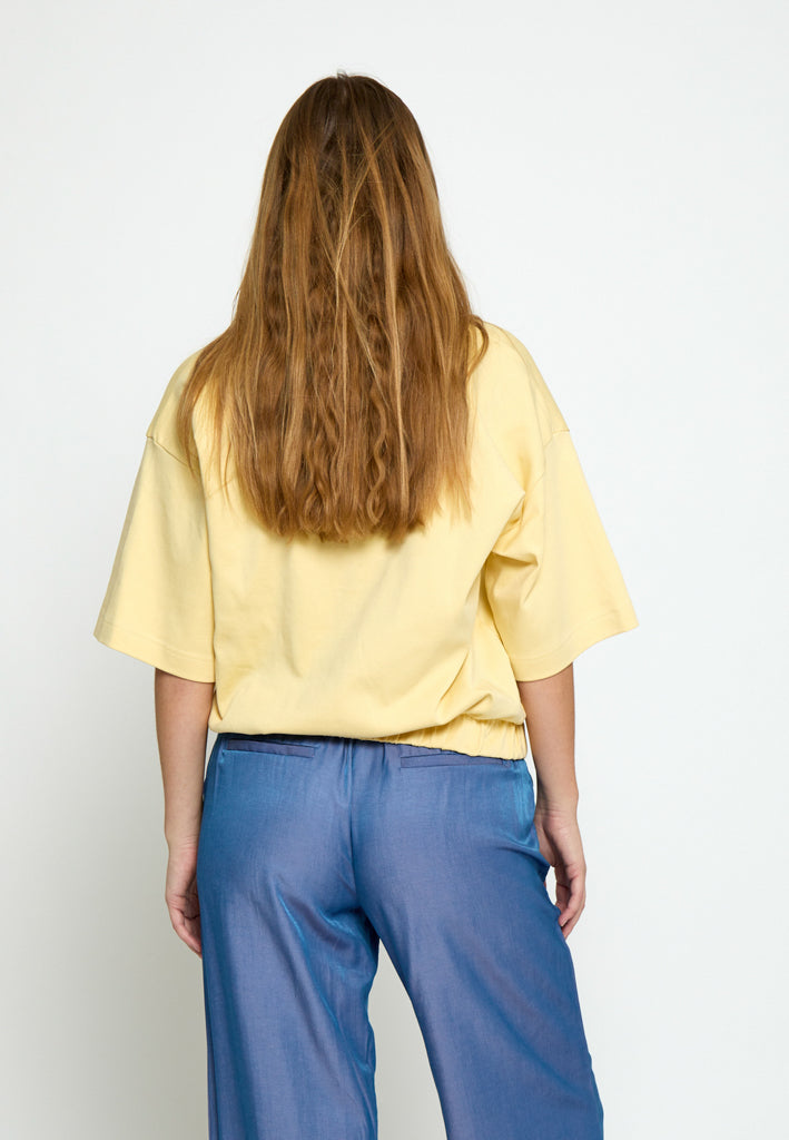 Peppercorn PCFiola GOTS V-neck Tshirt T-Shirt 267 Butter Yellow