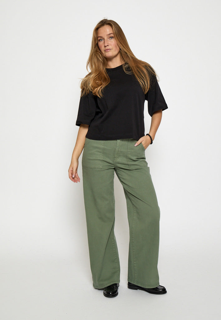 Peppercorn PCFione Straight Jeans Jeans 3790 Hedge Green