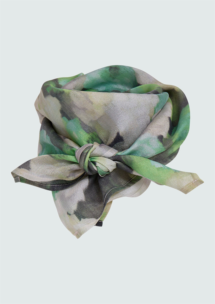 Peppercorn PCFleur Scarf Scarf 3790P Hedge Green Print