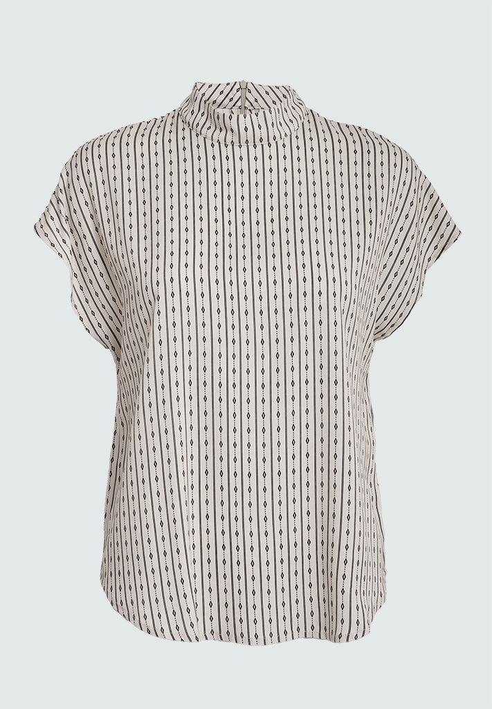 Peppercorn PCGabriella Top Top 0202P Whitecap Cream Print