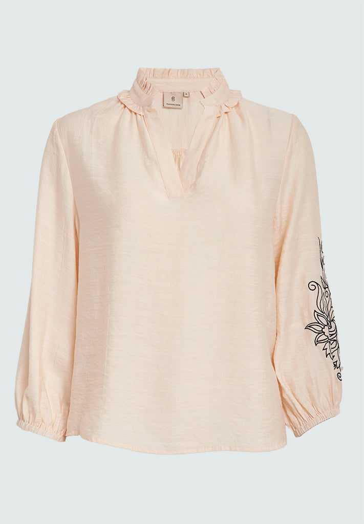Peppercorn PCGia Blouse Blouse 0202 Whitecap Grey