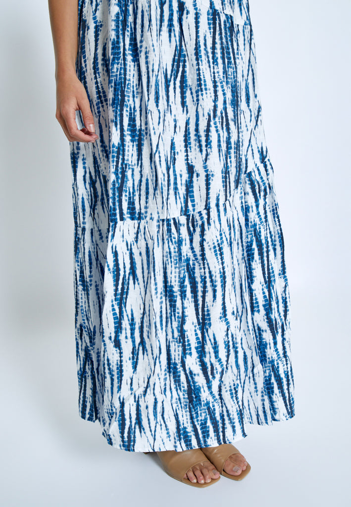 Peppercorn PCGigi Maxi Dress Dress 5007P Palace Blue Print